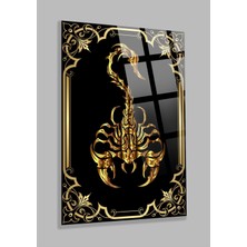 Petmudo AVM Harika Gold Akrep Görseli Kırılmaz Cam Tablo, Ev ve Ofis Hediyesi Yüksek Çözünürlüklü 4mm Cam Tablo