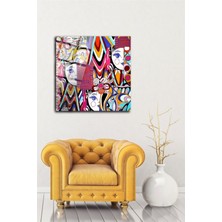 Petmudo AVM Soyut Cam Tablo | Hediyelik, Dekoratif, Ofis, Mutfak