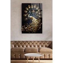 Petmudo AVM Tavus Kuşu Harika Tasarım Ulta Yüksek Çözünürlüklü Kırılmaz Cam Tabo Ev Hediyesi