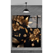 Petmudo AVM Çiçek Dekoratif Temperli Cam Tablo