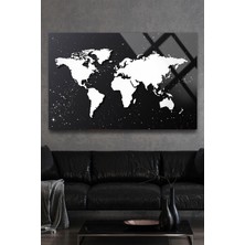 Petmudo AVM Dünya Haritası Kırılmaz Cam Tablo Ev Ofis Iş Yeri Hediryesi