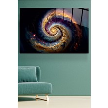 Petmudo AVM Sonsuz Galaksi Cam Tablo, Dekoratif Cam Tablo