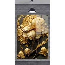 Petmudo AVM Çiçek Dekoratif Temperli Cam Tablo