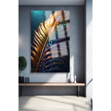 Petmudo AVM Ultra Yüksek Çözünürlüklü Cam Çiçek Yaprak Tablosu Kırılmaz Cam Tablo Ev, Salon, Hediyesi