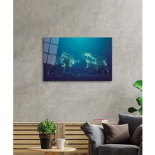 Petmudo AVM Ayı ve Boğa Piyasası Cam Tablo, Temperli ve Rodajlı Dayanıklı Kırılmaz Cam