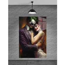 Petmudo AVM Joker ve Sevgilisi Cam Tablo