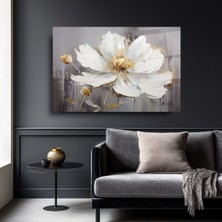 Petmudo AVM Lüks Çiçek Görseli 4mm Kırılmaz Temperli Yüksek Çözünürlüklü Cam Tablo