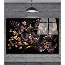 Petmudo AVM Çiçek Dekoratif Temperli Cam Tablo