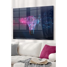 Petmudo AVM Renkli Ampul | Mimari Temalı Cam Tablo | 50X70 cm