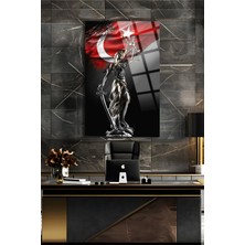 Petmudo AVM Avukat Ofisine Hediye Themis Heykeli Adalet Heykeli Kırılmaz Cam Tablo Ev Ofis Iş Yeri Hediryesi