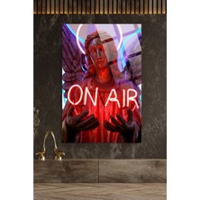 Petmudo AVM On Air Neon 4mm Lüks Kırılmaz Temperli Yüksek Çözünürlüklü Cam Tablo