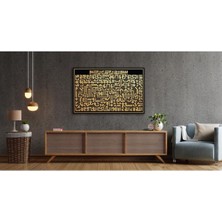 Petmudo AVM Ayetel Kürsi Suresi Ayet Dini Islami Cam Tablo, Darbelere Dayanıklı Kırılmaz Temperli