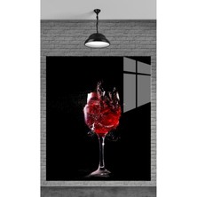 Petmudo AVM Kırık Cam Bardak Temperli Cam Üzerine Tablo