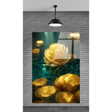 Petmudo AVM Çiçek Dekoratif Temperli Cam Tablo