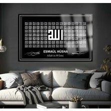 Petmudo AVM Esmaül Hüsna Allahın 99 Ismi Kırılmaz Cam Tablo Dini Islami Tablo Ev, Iş Yeri Ofis Hediyesi Kırılmaz