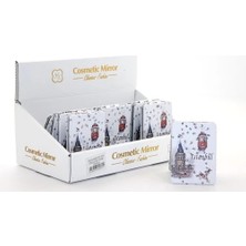 Dekofon Taşlı Istanbul Tasarımı El Aynası Ince Model 9