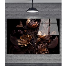 Petmudo AVM Çiçek Dekoratif Temperli Cam Tablo