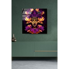 Petmudo AVM Asyalı Kadın Cam Tablo, Dekoratif Cam Tablo