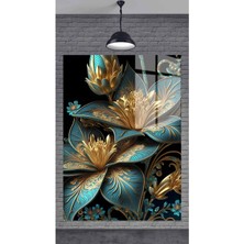 Petmudo AVM Çiçek Dekoratif Temperli Cam Tablo