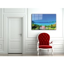 Petmudo AVM Deniz, Sahil, Ağaç ve Doğa Manzarası Cam Tablo, Darbelere Dayanıklı Kırılmaz Temperli