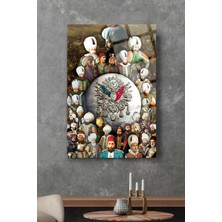 Petmudo AVM Osmanlı Padişahları Harika Tasarım Kırılmaz Lüks Cam Tablo Iş Yeri, Ofis Hediyesi Tuğra Tablo