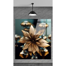 Petmudo AVM Çiçek Dekoratif Temperli Cam Tablo