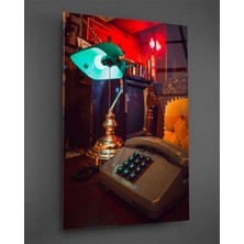 Petmudo AVM Masa Lambası ve Antika Telefon Cam Tablo