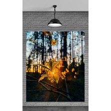 Petmudo AVM Muhteşem Ormandaki Çiçek Temperli Cam Üzerine Tablo Sevgilinize