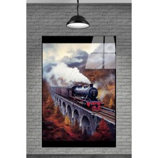 Petmudo AVM Eski Nostaljik Tren Görseli Cam Tablosu