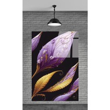 Petmudo AVM Çiçek Dekoratif Temperli Cam Tablo