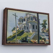 Petmudo AVM Çerçeveli Edward Hopper, Haskell's House - Haskell'in Evi TABLOSU-7078