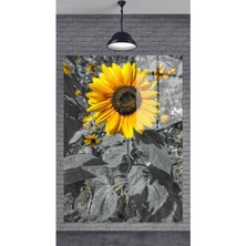 Petmudo AVM Çiçek Dekoratif Temperli Cam Tablo