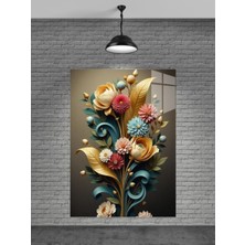 Petmudo AVM Çiçek Cam Tablosu Ev Dekorasyon,balkon Dekorasyonu,dekoratif,duvar Tablo,mutfak Tablo,hediyelik