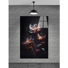 Petmudo AVM Ilizyonlı Çiçek Cam Tablo