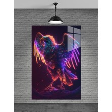Petmudo AVM Neon Kartal Cam Tablo Ev Dekorasyon,balkon Dekorasyonu,dekoratif,duvar Tablo,mutfak Tablo