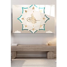 Petmudo AVM Osmanlı Tuğrası Cam Tablo, Dekoratif Cam Tablo