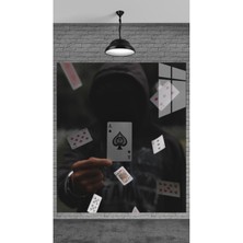 Petmudo AVM As Kartını Tutan Adam Tablosu Temperli Yılbaşı Yeni Yıl Hediye