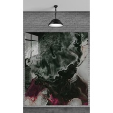 Petmudo AVM Ebru Çalışması Tablosu Temperli Cam Üzerine Sevgilinize Yılbaşı Yeni Yıl Hediye