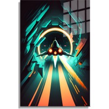 Petmudo AVM Space/uzay Yapay Zeka Özel Tasarım Cam Tablo Ofis, Mutfak Çocuk Odası, Salon 76