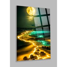 Petmudo AVM Ultra Yüksek Çözünürlüklü Kırmızı Yeşil Kumsal Görseli Ev, Ofis, Hediyesi