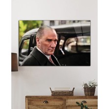 Petmudo AVM Mustafa Kemal Atatürk ve Arabası Cam Tablo, Darbelere Dayanıklı Kırılmaz Temperli