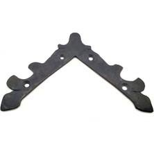 Dekofon Eco Lounge Antika Tarz Dekoratif Pirinç Lale Köşe Gönye - Üst, 133X133 Mm, Oksit