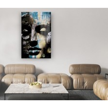 Petmudo AVM Ahşap Yüz Cam Tablo, Soyut Tablo, Modern Tablo, Insan Siluetleri, Duvar Dekor, Cam Duvar Tablo