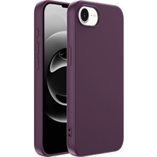 Paladyum Case iPhone 16E Uyumlu Içi Kadife Bordo Lansman Silikon Kılıf