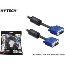 Khi-Zai Hytech HY-VGA113, 15PIN, Iki Ucu Erkek, 3mt, VGA Kablosu