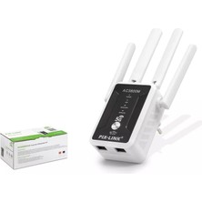 Hadron Pix-Link LV-AC32Q AC1200 Dual Band Wifi Sinyal Güçlendirici Repeater 1200MBPS Siyah / Beyaz