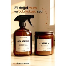 Chamashir Doğal Cam Şişe Oda Spreyi + Doğal Soya Mumu Seti