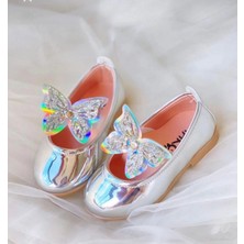 Gala Stil Gala Kelebekli Parlak Çocuk Babet