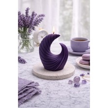 Flow Home Dekoratif Lüks Soya Mum,el Yapımı Doğal Mum,uzun Yanma Süreli Modern Ev Hediyesi,ev Süsü Mor 300 G