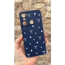 Vip Case Infinix Hot 20i Uyumlu Mini Fiyonk Desenli Silikon Darbe Emici Klasik Korumalı Rubber Kılıf 277